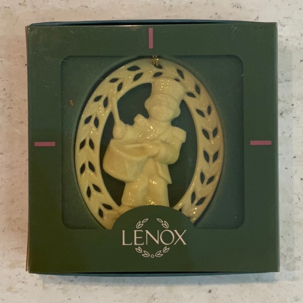 Lenox 24K Gold Little Drummer Boy Christmas Ornament 24K Gold Trim 1986 Vintage